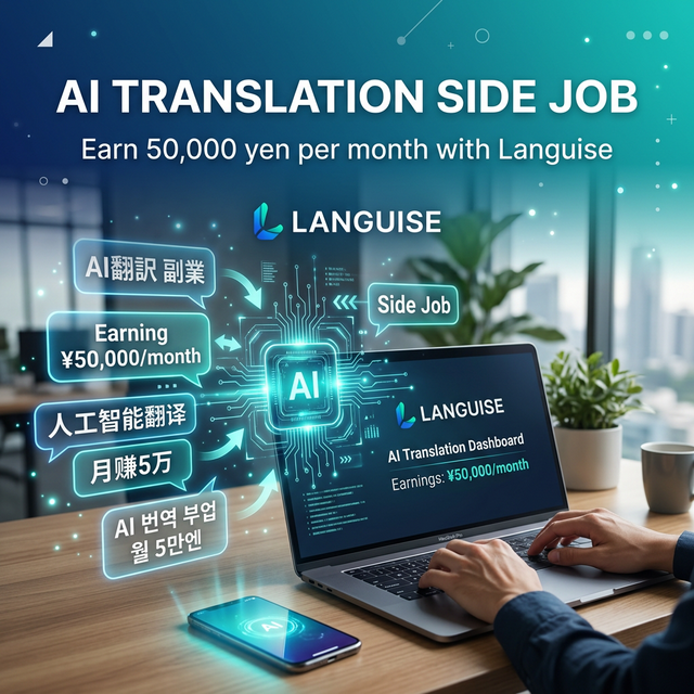 AI翻訳で副業月5万円